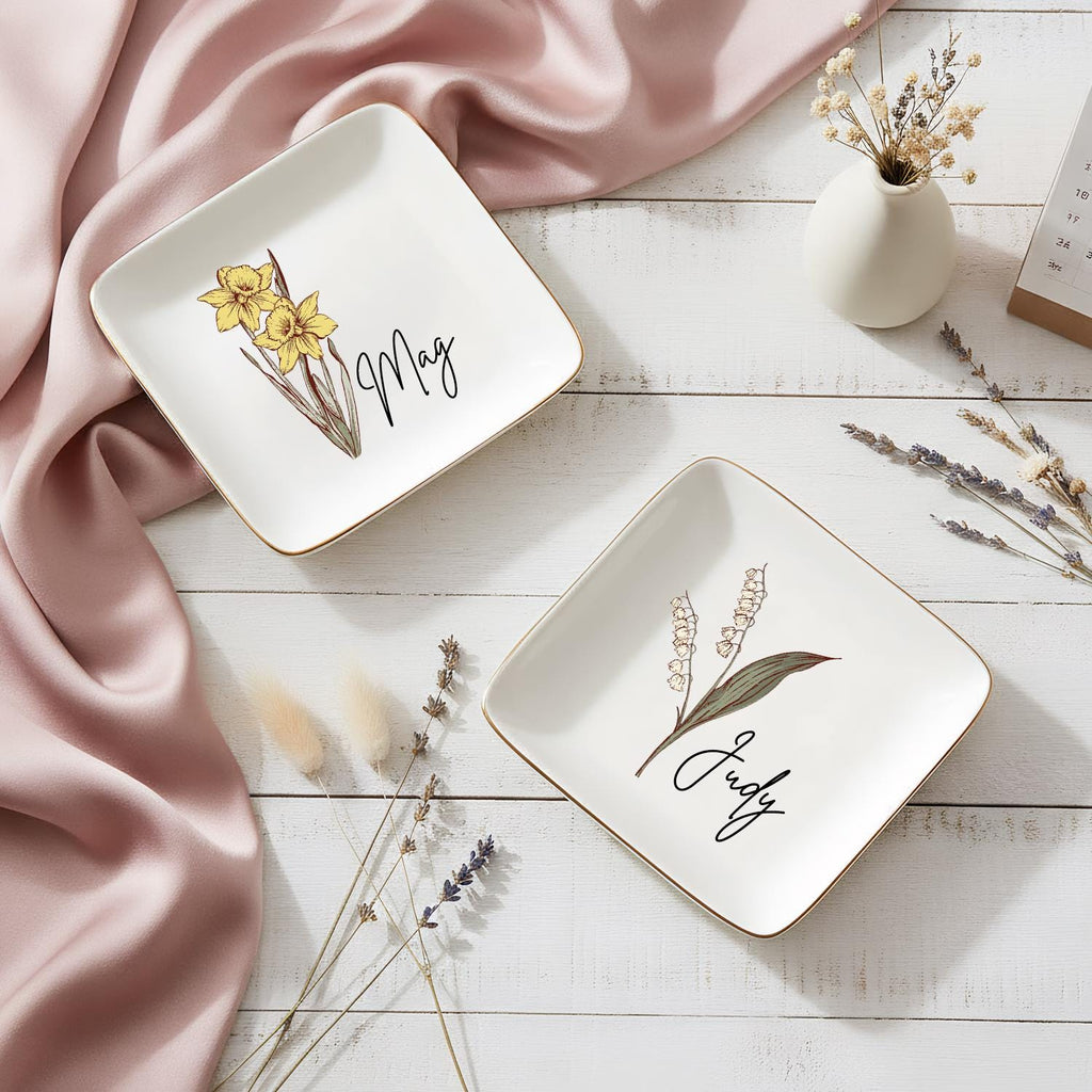 Custom Bridesmaid Gifts,friendship Trinket Dish,bridesmaid Jewelry Dish,best Friends Gifts,flower Ring Dish,friendship Gifts,wedding Gifts