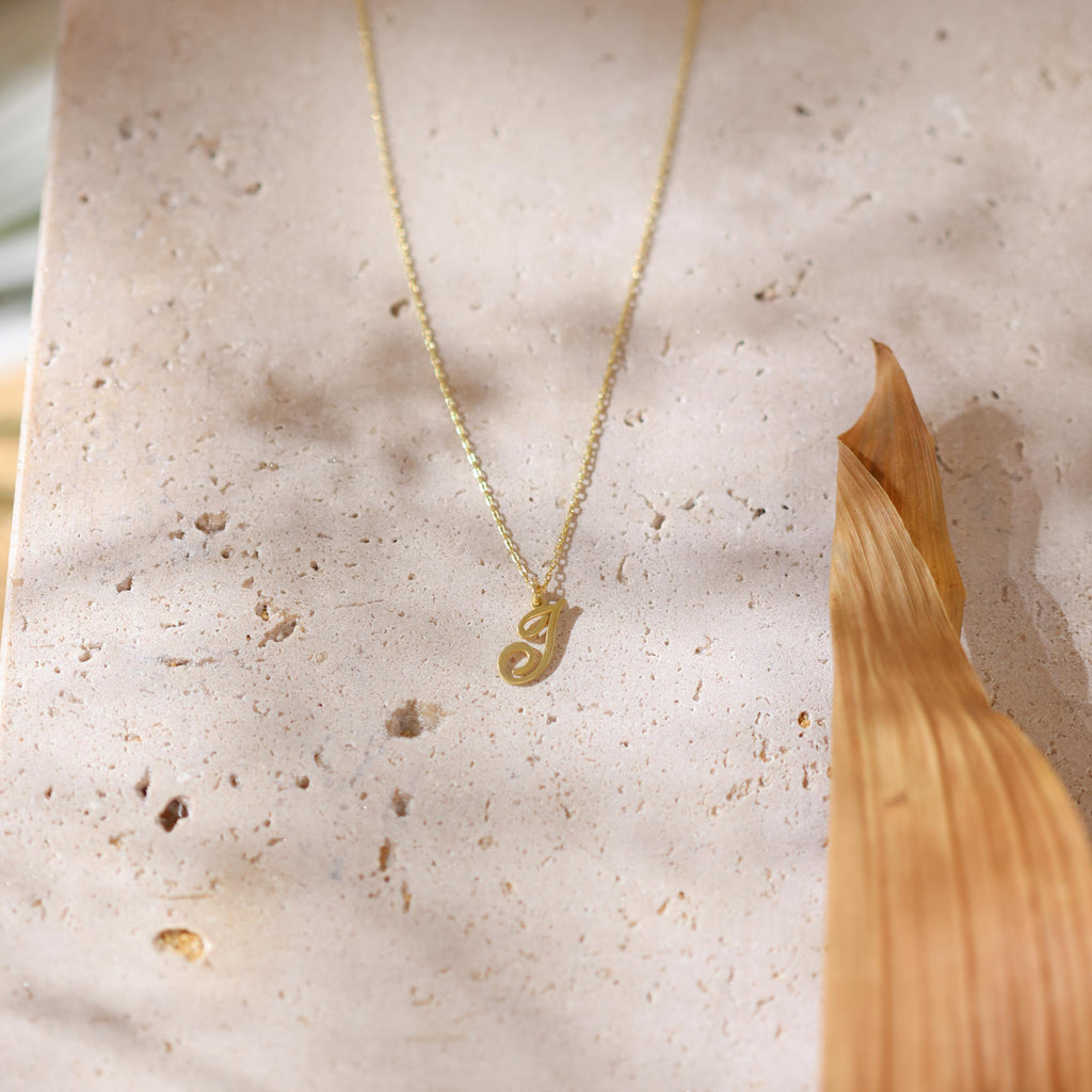 Personalized Signature Letter Necklace, Custom Script Initial Jewellery, Gift for Her or Mom Jewellery