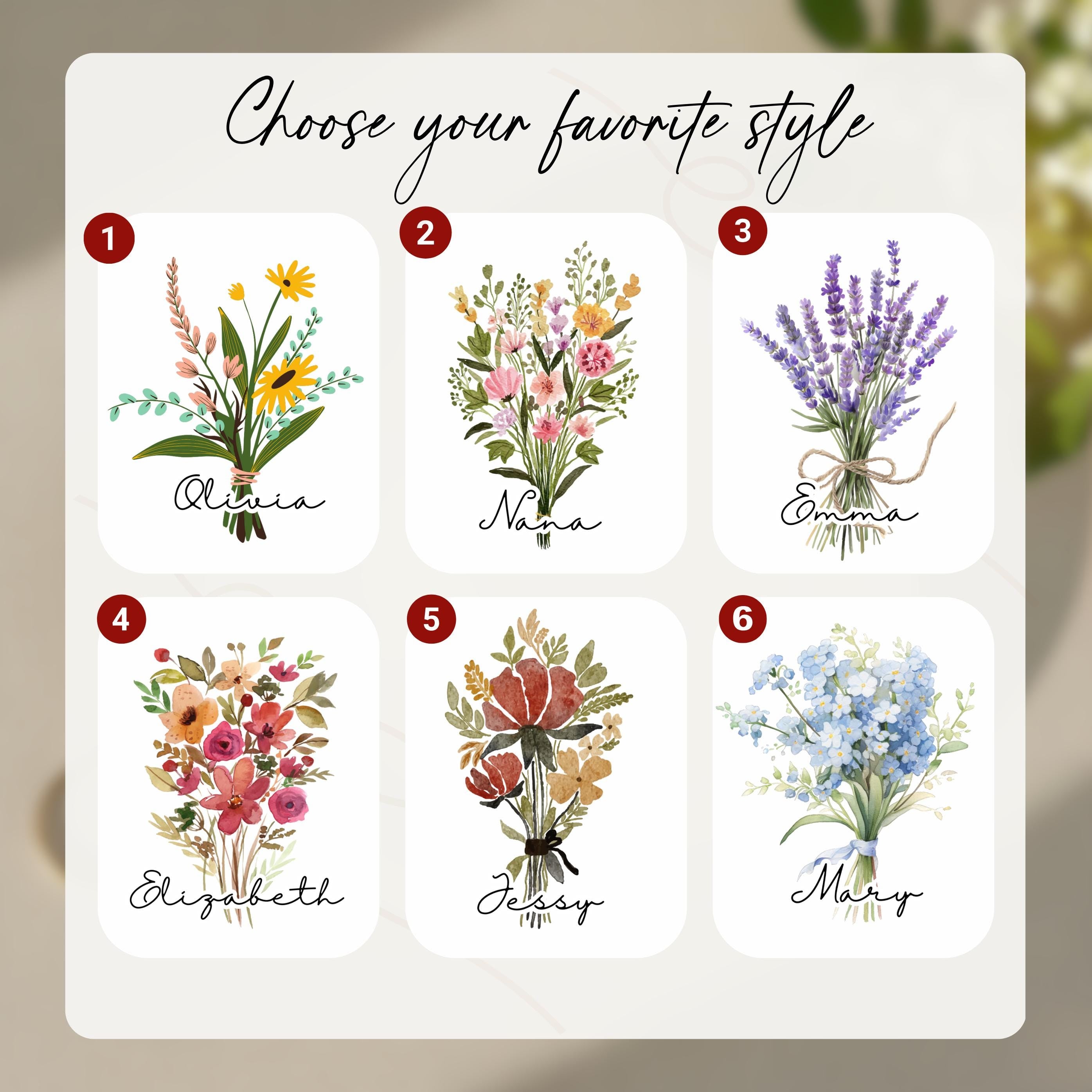 Personalized Boho Birth Flower Ring Trinket Dish _ Birth Month Flower Ring Dish _ Birthday Jewelry Dish _ Wedding Bridesmaid Gift _ Mom Gift