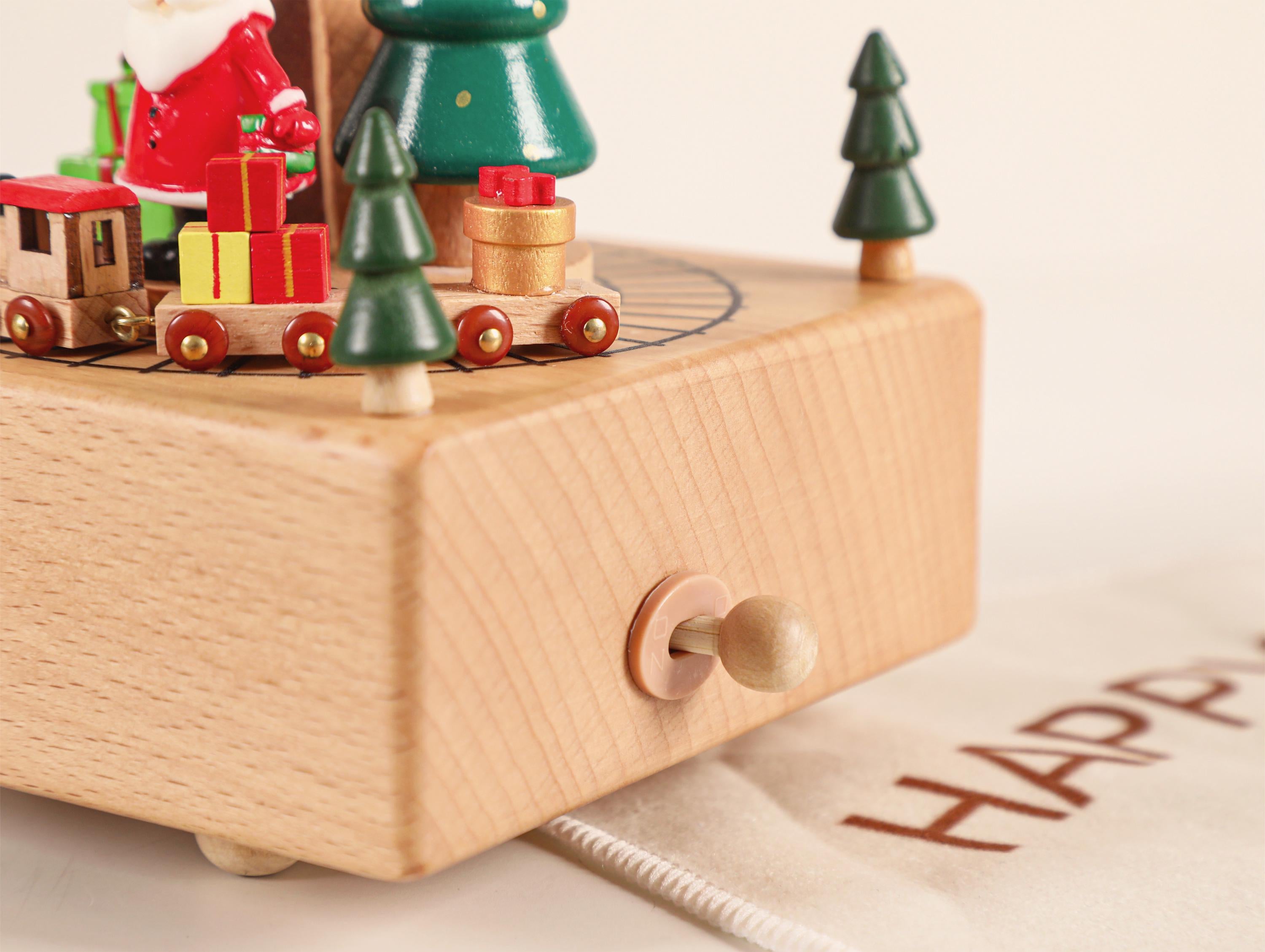 Christmas Gifts for Kids, Personalised Wooden Music Box, Custom Wooden Handmade Music Box, Engraved Baby Name Music Box, Baby Shower Gift