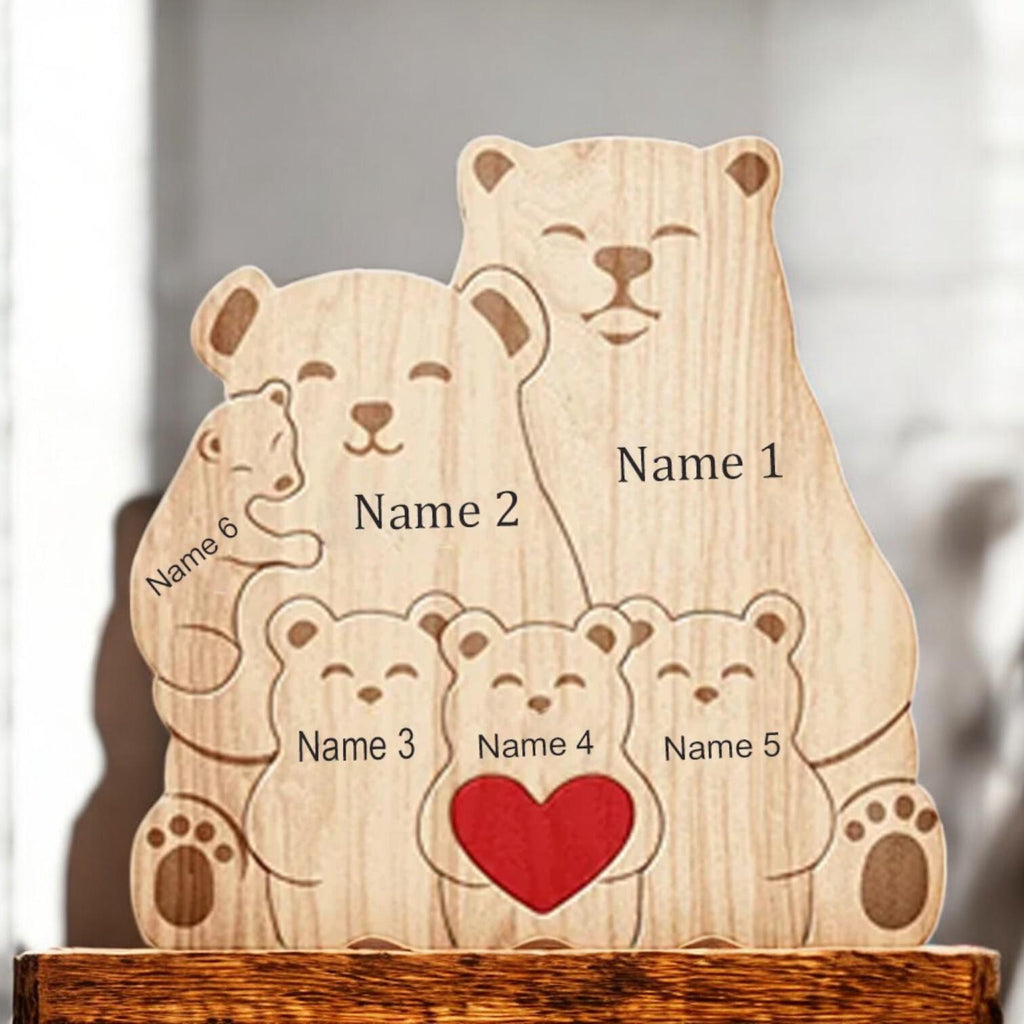 Koala Family Puzzle - Mothers Day Gift - Family Christmas Gift - Personalised Koala Family Puzzle - Family of Four Gift - Family Decoration