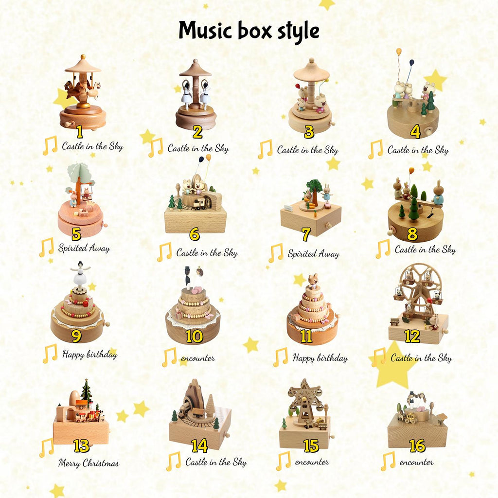 Personalized Wooden Music Box，Engraved Name Music Box For Kids，Wooden Ballerina Music Box，Baby Shower Gift,Newborn Gift,Christmas gift