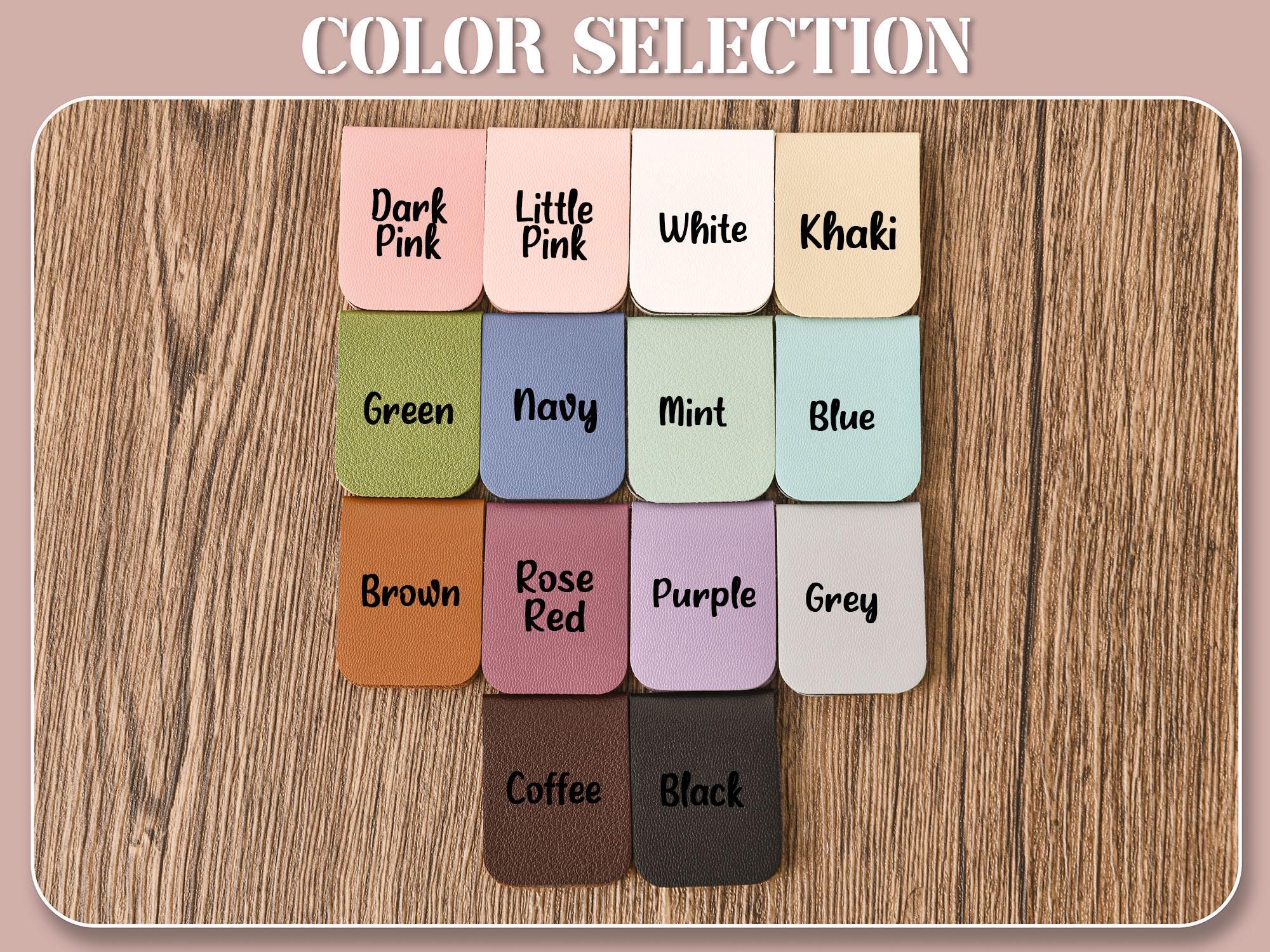 Personalized Magnetic Leather Bookmark, Custom Name Floral Book Lover Gift, Teacher Appreciation Gift, Reading Accessory, Book Club