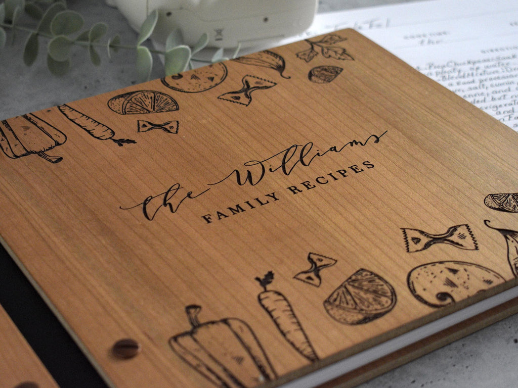 Recipe Book Binder, Bridal Shower Gift for Her, Personalized Gifts for Mom, Custom Cookbook, Birthday Gift for Mom, Mother, Family Cook Book