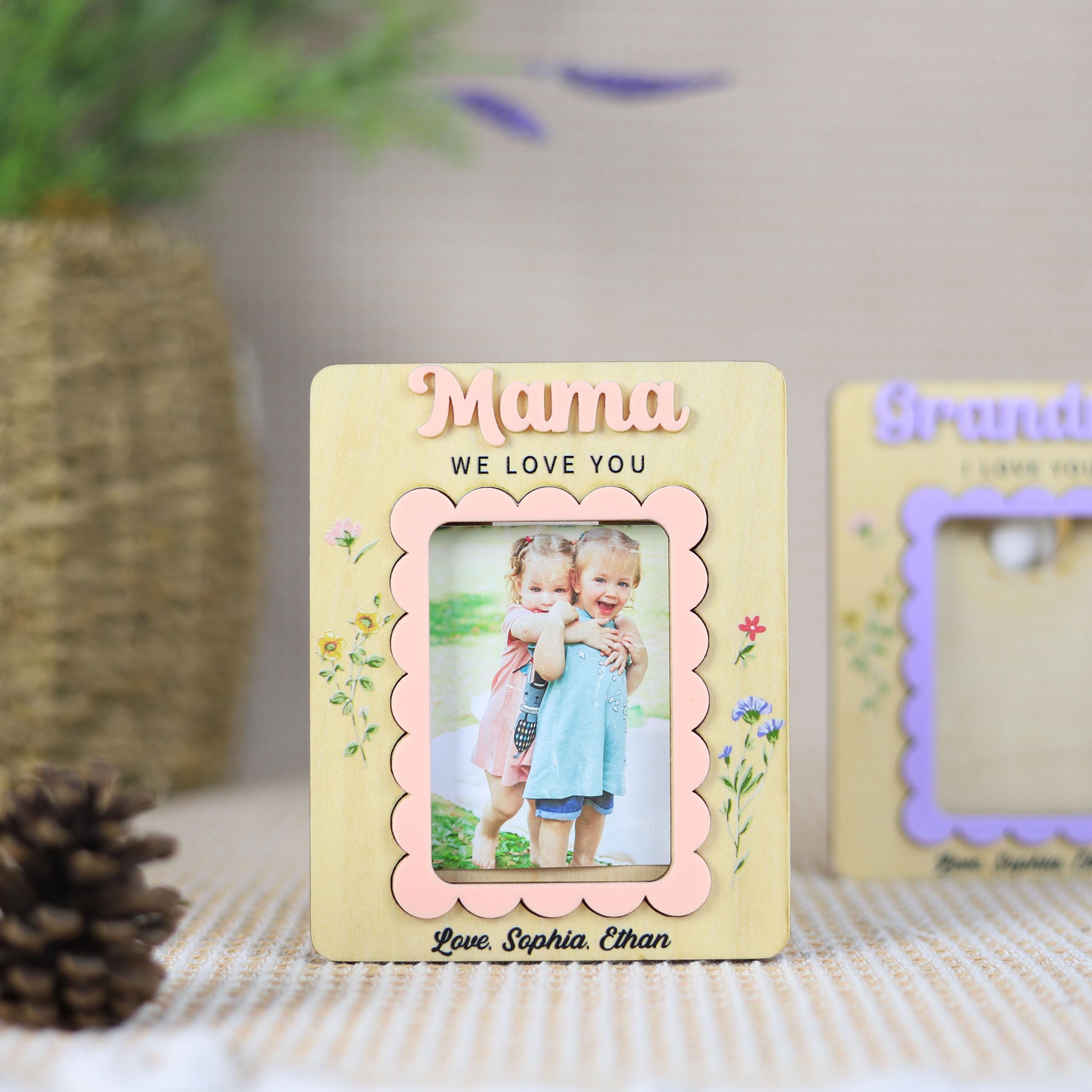 I Love You Photo Magnet _ Perfect Gift Photo Frame _ Gift for Mom _ Grandma _ Mothers Day Picture Frame _ Fridge Magnet _ Birthday Gifts
