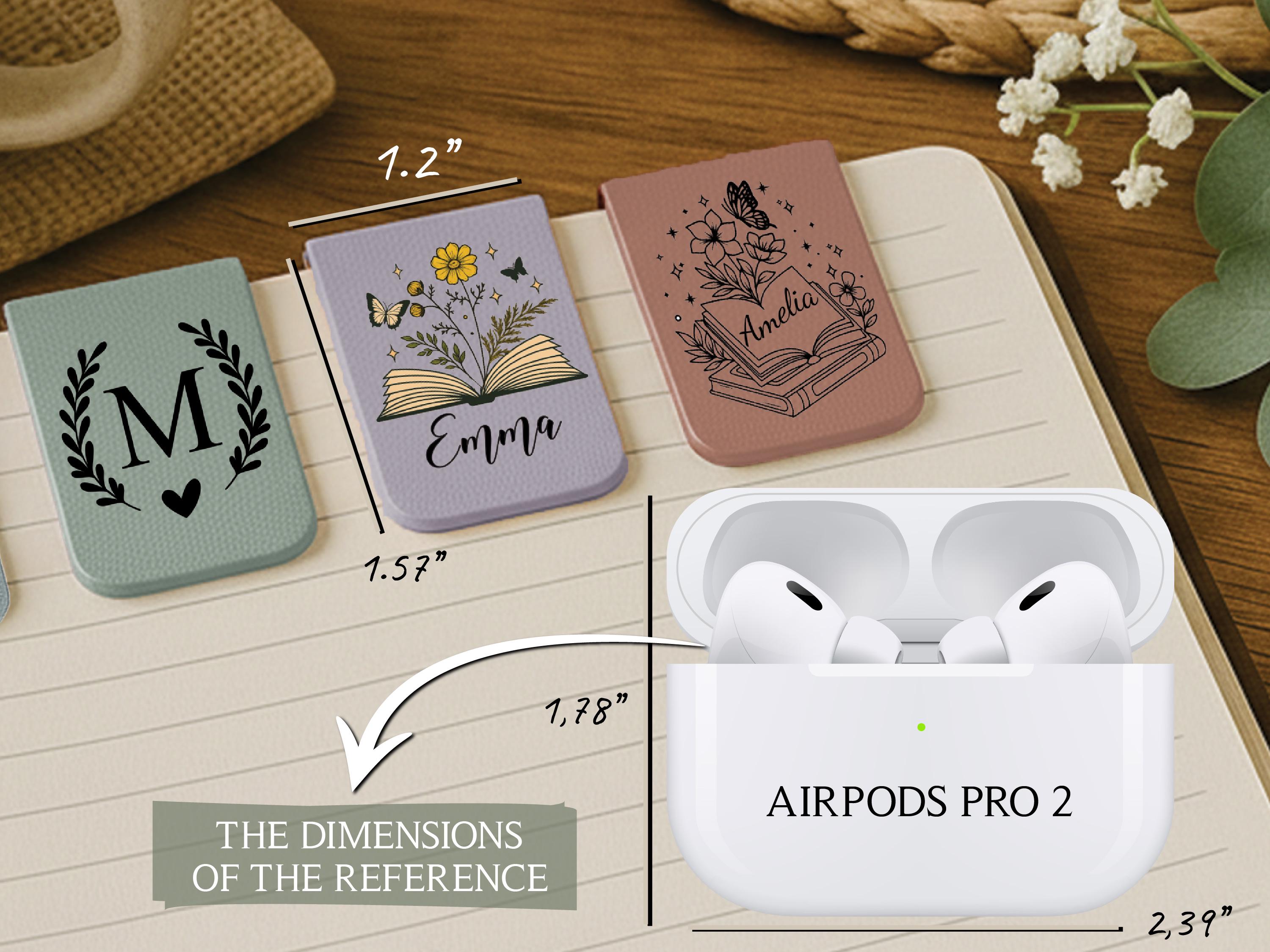 Personalized Magnetic Leather Bookmark, Custom Name Floral Book Lover Gift, Teacher Appreciation Gift, Reading Accessory, Book Club