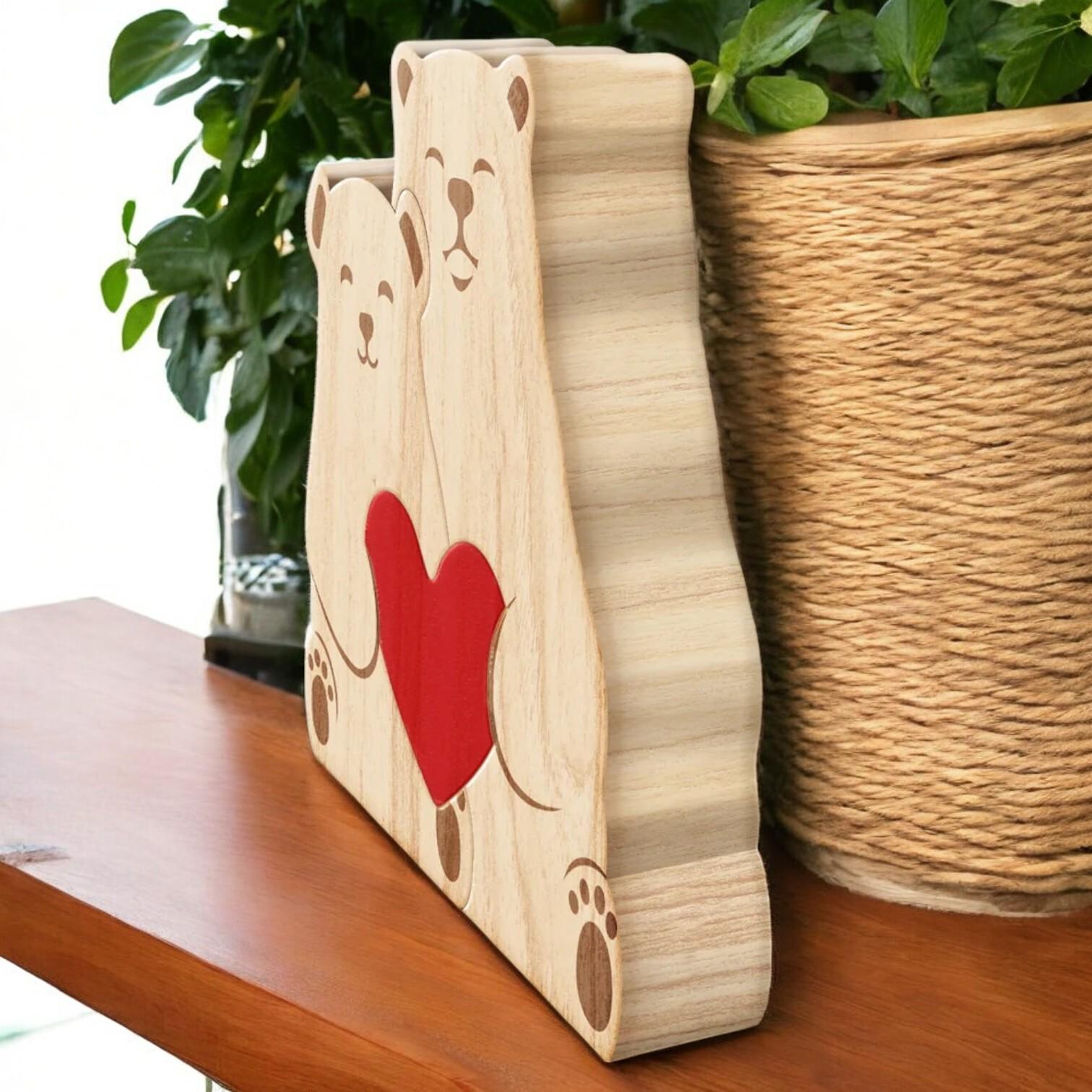 Koala Family Puzzle - Mothers Day Gift - Family Christmas Gift - Personalised Koala Family Puzzle - Family of Four Gift - Family Decoration