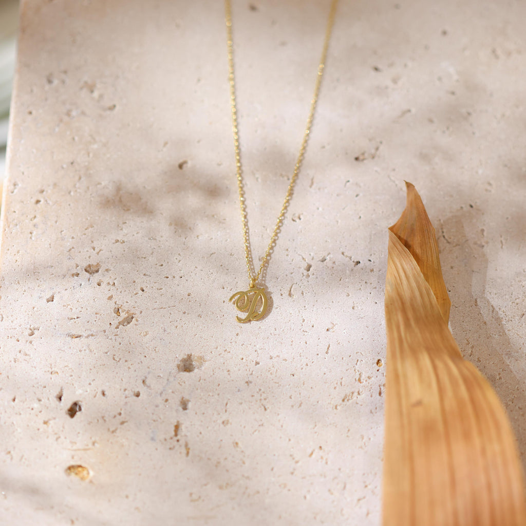 Personalized Signature Letter Necklace, Custom Script Initial Jewellery, Gift for Her or Mom Jewellery