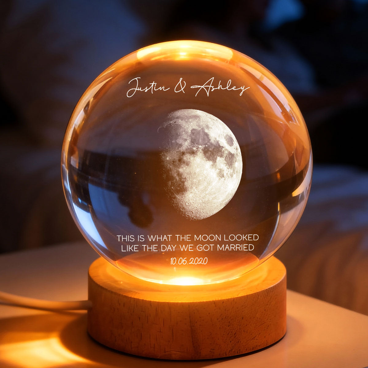 This is What the Moon Looks Like on Our Special Day - Personalized Cry, Moon Phase Print, Valentines Day Wedding Anniversary Gift For Couple