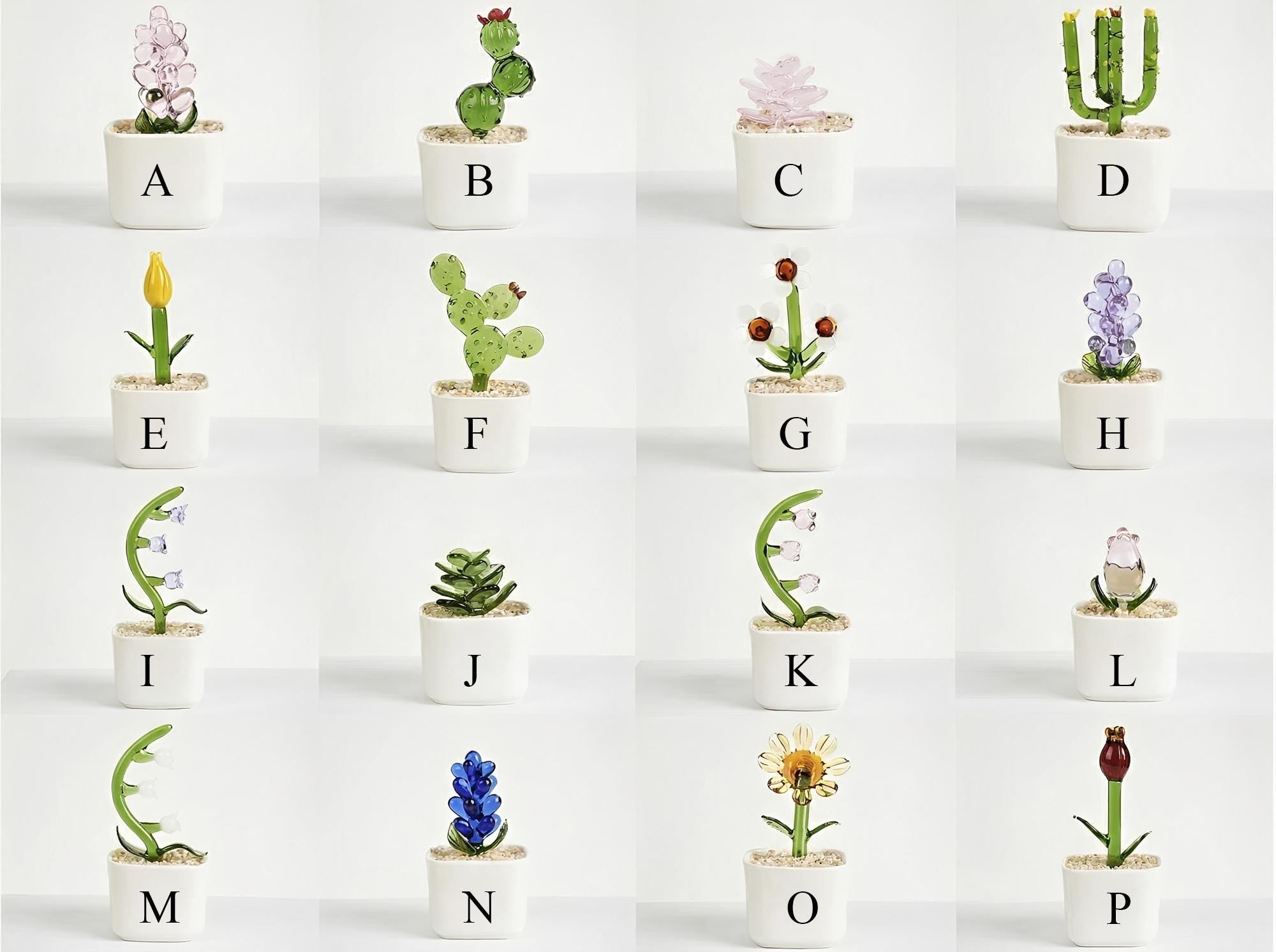 Glass Everlasting Flower Gift for Mom, Personalized Hand Blown Glass Pot, Mom Birthday or Mothers Day Keepsake