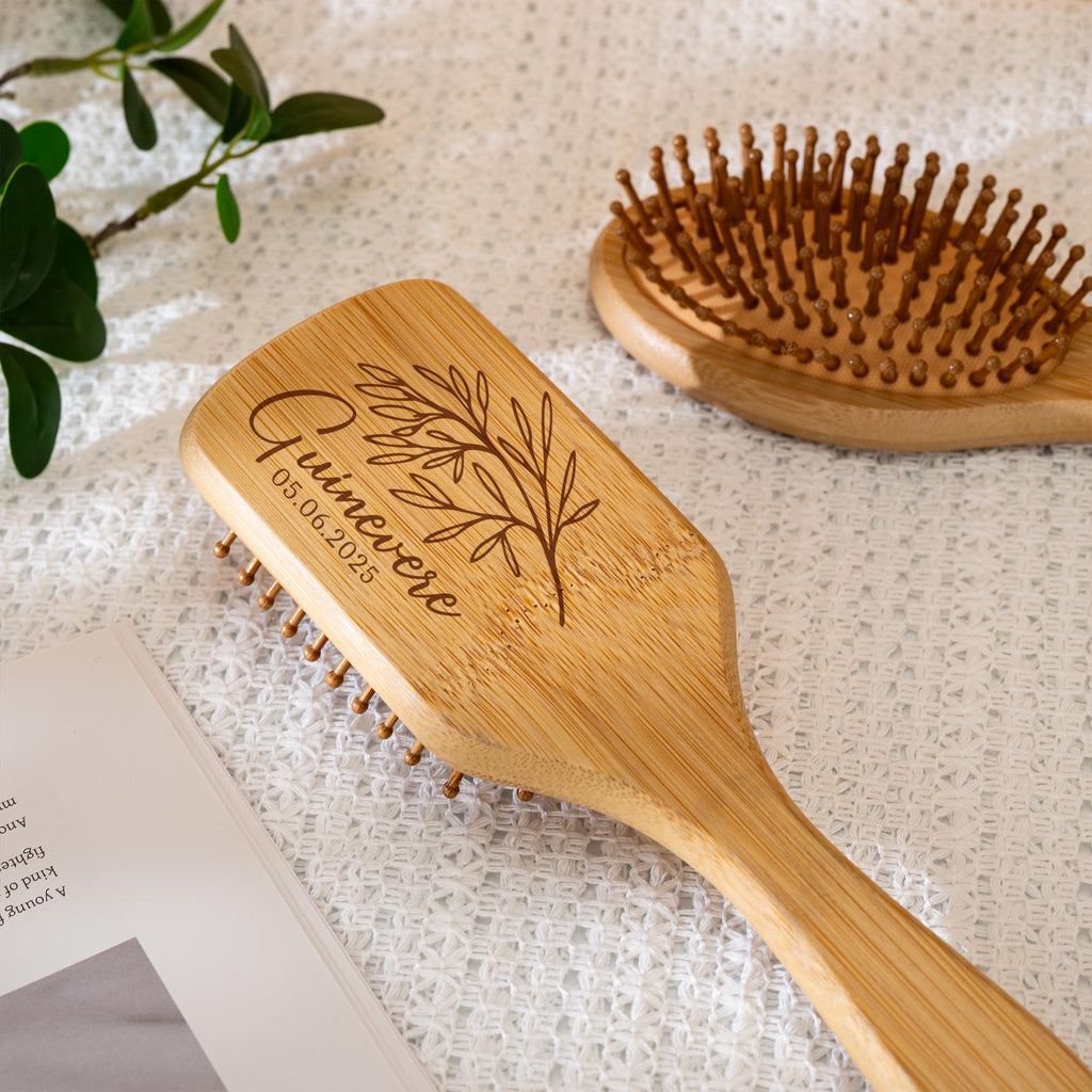 Custom Handmade Bridesmaids Airbag Brush,Personalised Name Comb,Birthday Wedding Gift For Her,Bridal Shower Gift,Gift for Girl,Mom Hairbrush