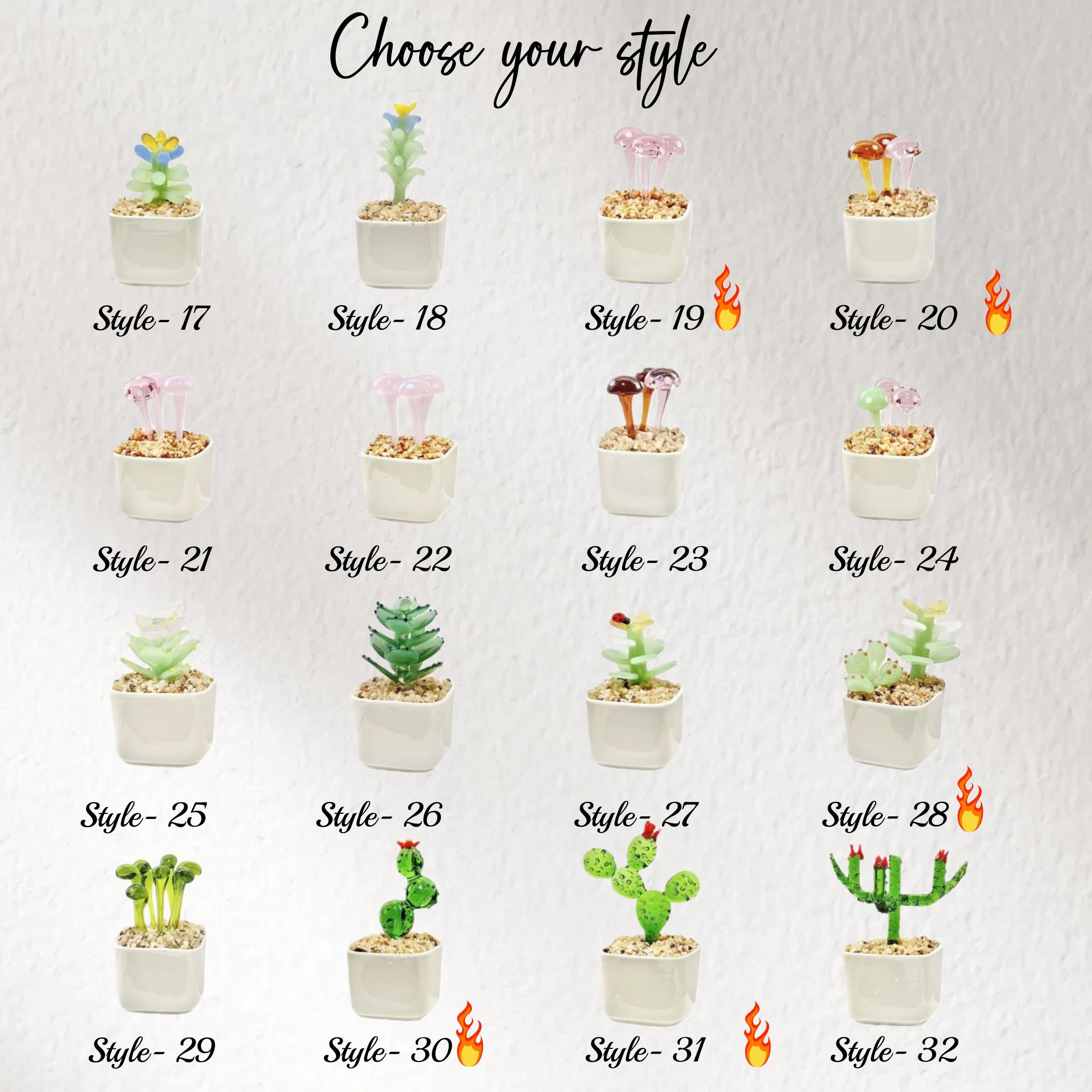 Stained Glass Succulent Cactus, Gift for Teacher,home Decor,custom Potted Plant Figurine, Teacher Appreciation Gift