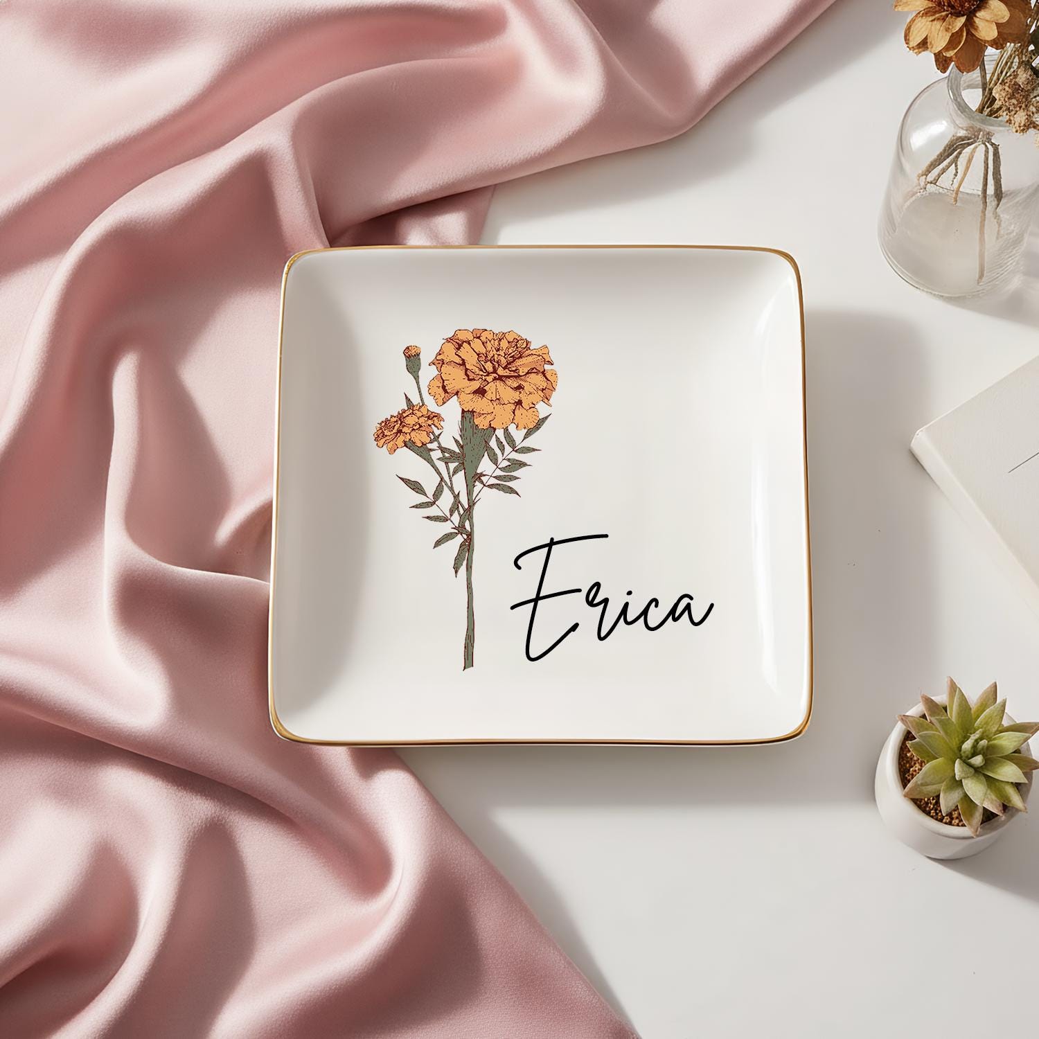 Custom Bridesmaid Gifts,friendship Trinket Dish,bridesmaid Jewelry Dish,best Friends Gifts,flower Ring Dish,friendship Gifts,wedding Gifts