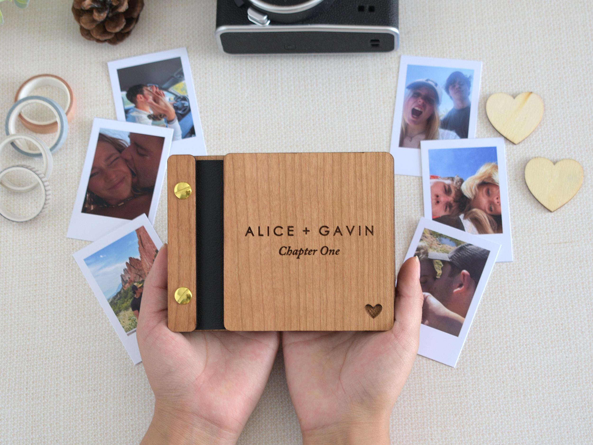 Personalized Anniversary Photo Album, Valentines Gift for Him, Anniversary Gift for Her, Couples Gift, Birthday Gifts for Boyfriend