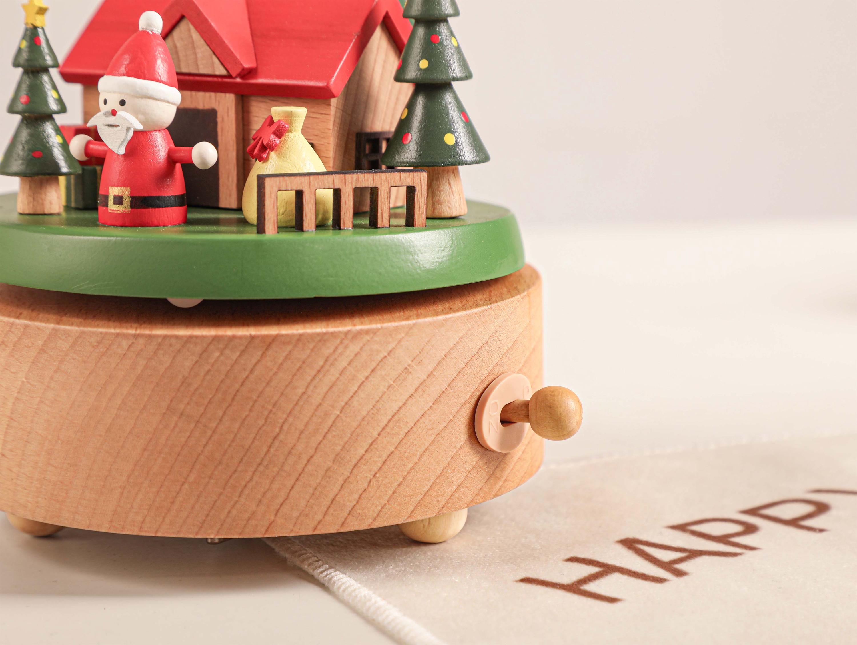 Baby Christmas Gift, Christmas Personalized Wooden Handmade Music Box, Train Music Box, Engraved Name Music Box, Newborn Keepsake