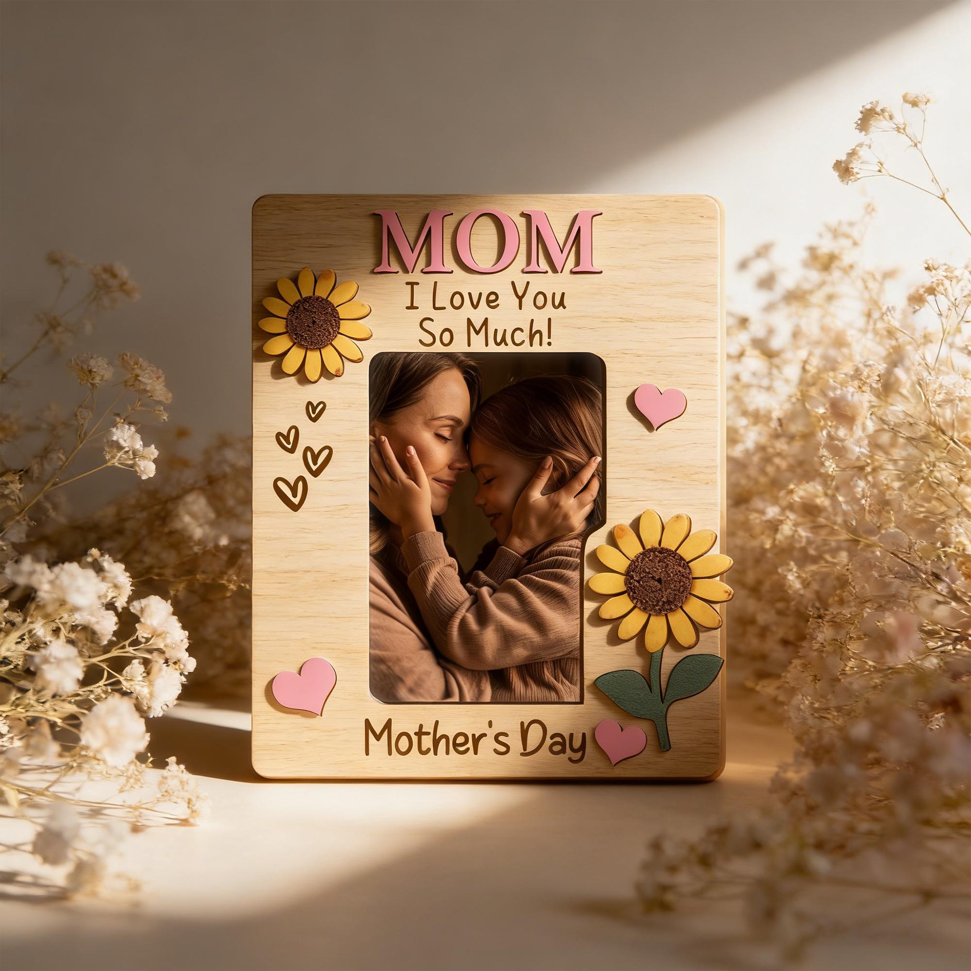 I Love You Photo Magnet _ Perfect Gift Photo Frame _ Gift for Mom _ Grandma _ Mothers Day Picture Frame _ Fridge Magnet _ Birthday Gifts