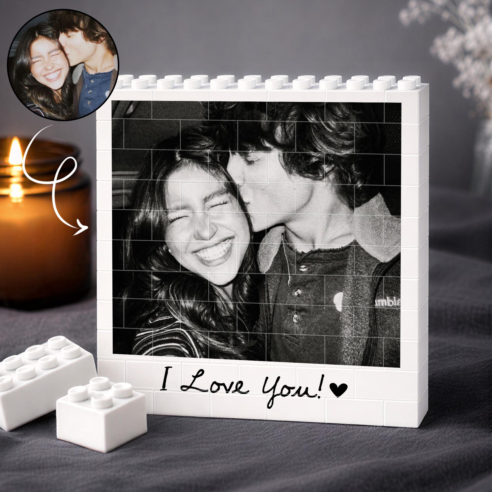 Custom Photo Building Blocks for Couple, Valentines Day Gift for Him, Gamer Boyfriend Valentines Gift, Gamer Husband Gift, Photo Puzzle Gift