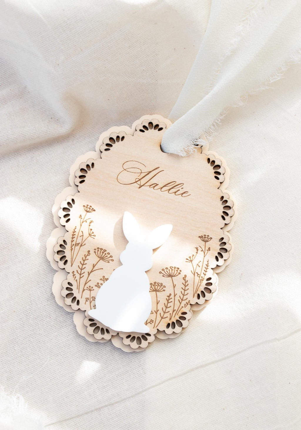 Custom Easter Basket Tag Custom Bunny Name Tag Easter Basket Name Tag Baby’s First Easter Tag Kid Gift Basket Tag Spring Decor Keepsake Tag