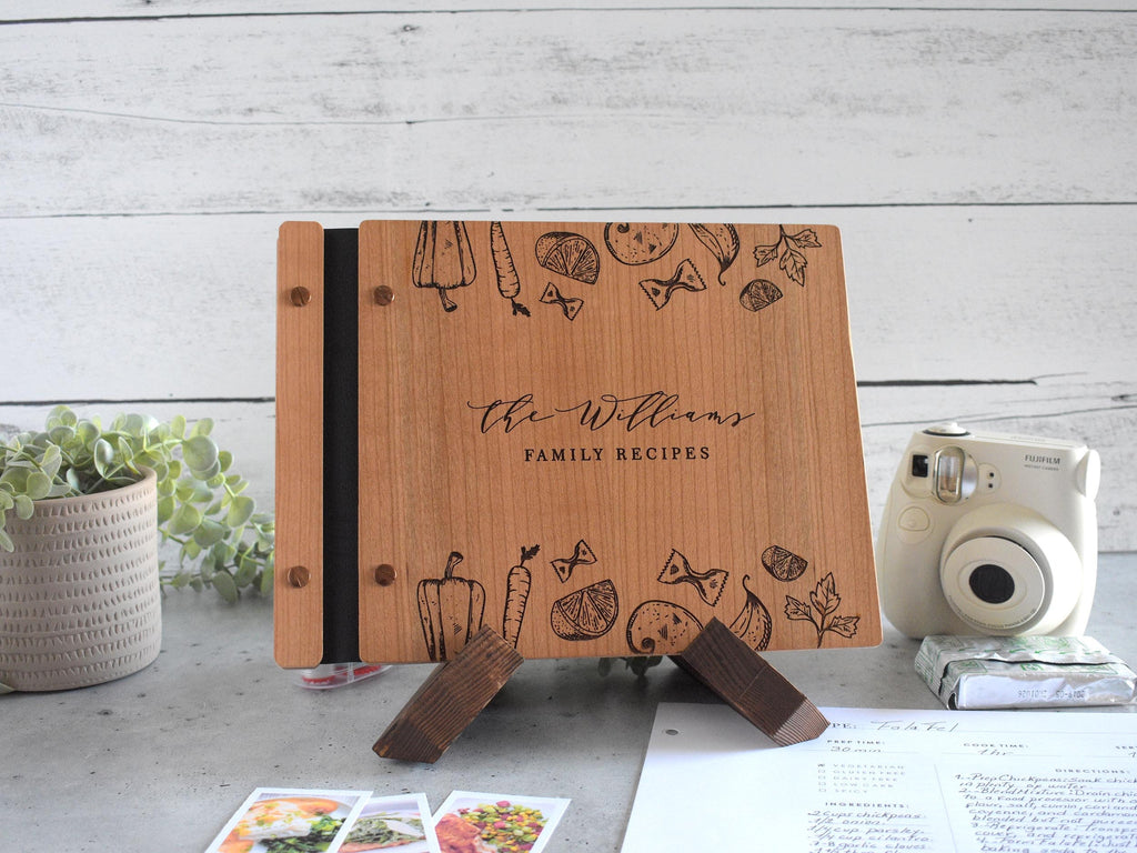 Recipe Book Binder, Bridal Shower Gift for Her, Personalized Gifts for Mom, Custom Cookbook, Birthday Gift for Mom, Mother, Family Cook Book