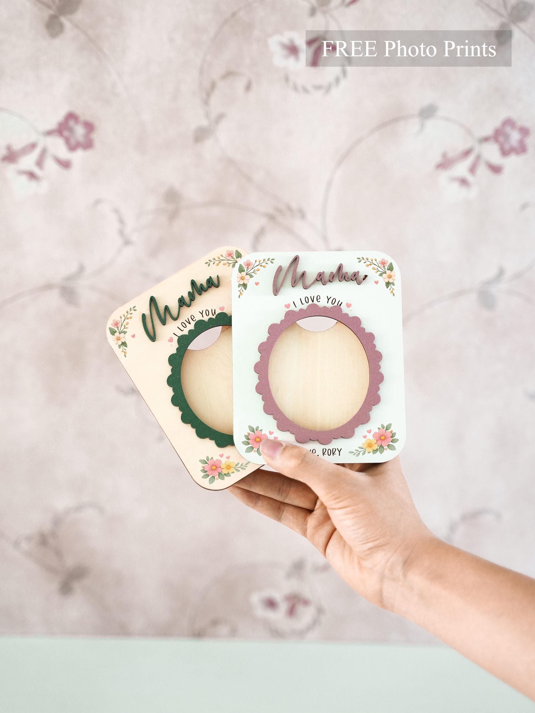 Personalized Photo Magnet for Mom, Love You Magnetic Picture Frame, Mother's Day Gift, Birthday Gifts, Gift for Grandma, Includes Photo