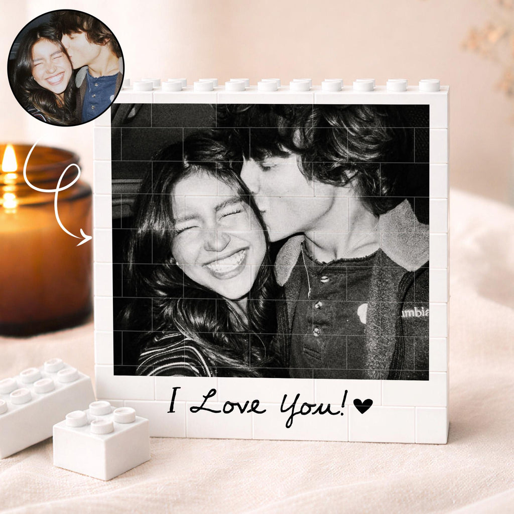 Custom Photo Building Blocks for Couple, Valentines Day Gift for Him, Gamer Boyfriend Valentines Gift, Gamer Husband Gift, Photo Puzzle Gift