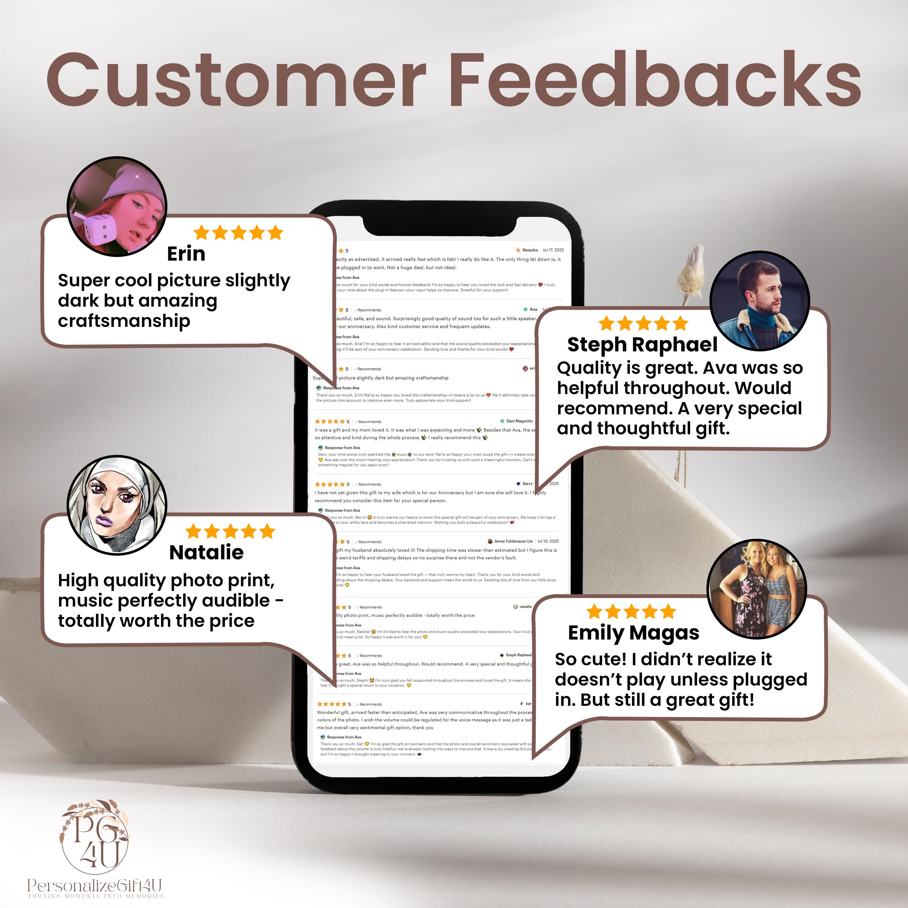 Custom 2 Person Brick Figures with Engraved Frame, Personalized Building Block Gift