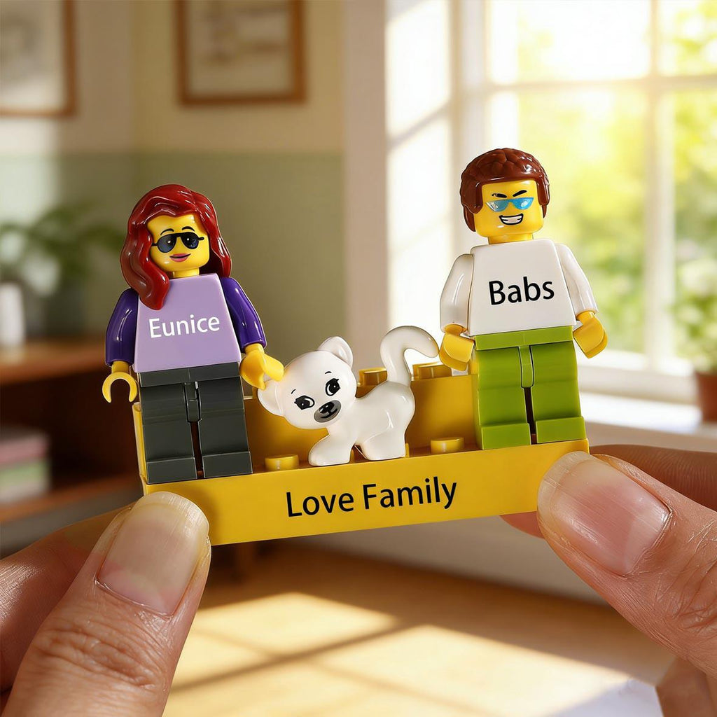 Custom Building Block Figurine Set | Personalized Couple Mini Figures | Valentine's, Wedding, Anniversary Gift