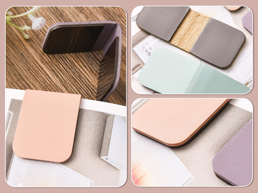 Personalized Magnetic Leather Bookmark, Custom Name Floral Book Lover Gift, Teacher Appreciation Gift, Reading Accessory, Book Club