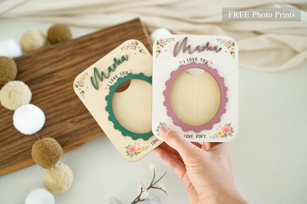 Personalized Photo Magnet for Mom, Love You Magnetic Picture Frame, Mother's Day Gift, Birthday Gifts, Gift for Grandma, Includes Photo