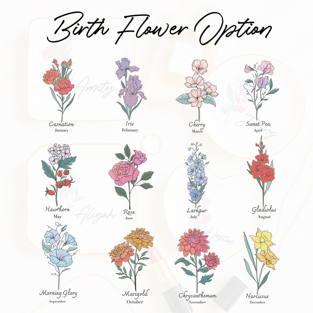 Personalized Birth Flower Ceramic Jewelry Dish_ Custom Trinket Ring Holder, ring Holder Dish,wedding Bridesmaid Gift