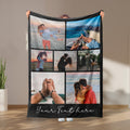 Custom Photo Blanket Mom, Personalized Picture for Mom, Photos Collage Mom Gift, Photo Blanket Grandma, Blanket With Photo and Text