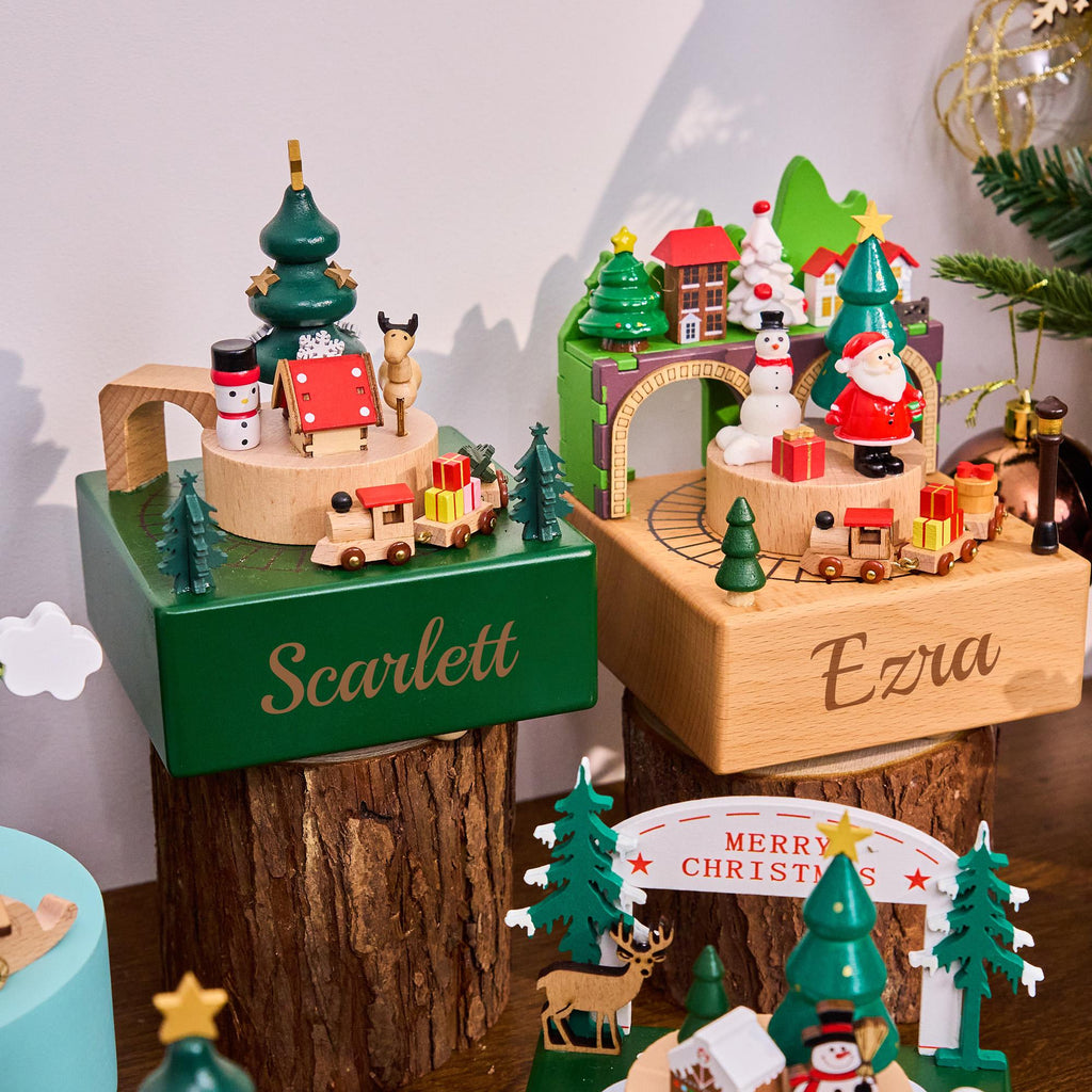 Personalised Wooden Music Box，music Box for Kids，engraved Name Music Box, Baby Shower Gift,nursery Decor, Gift for Kid, Newborn Gift