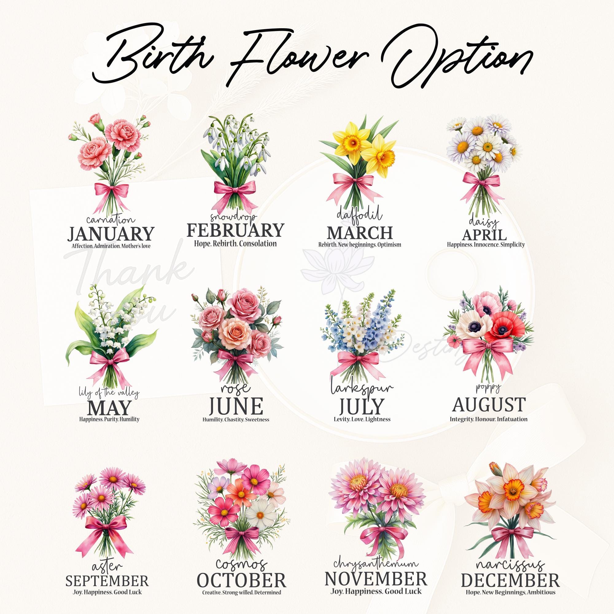 Personalized Birth Flower Ceramic Jewelry Dish_ Custom Trinket Tray, Custom Watercolor Flower Ring Dish, Wedding Bridesmaid Gift, Birthday Jewelry Dish, Christmas Gifts