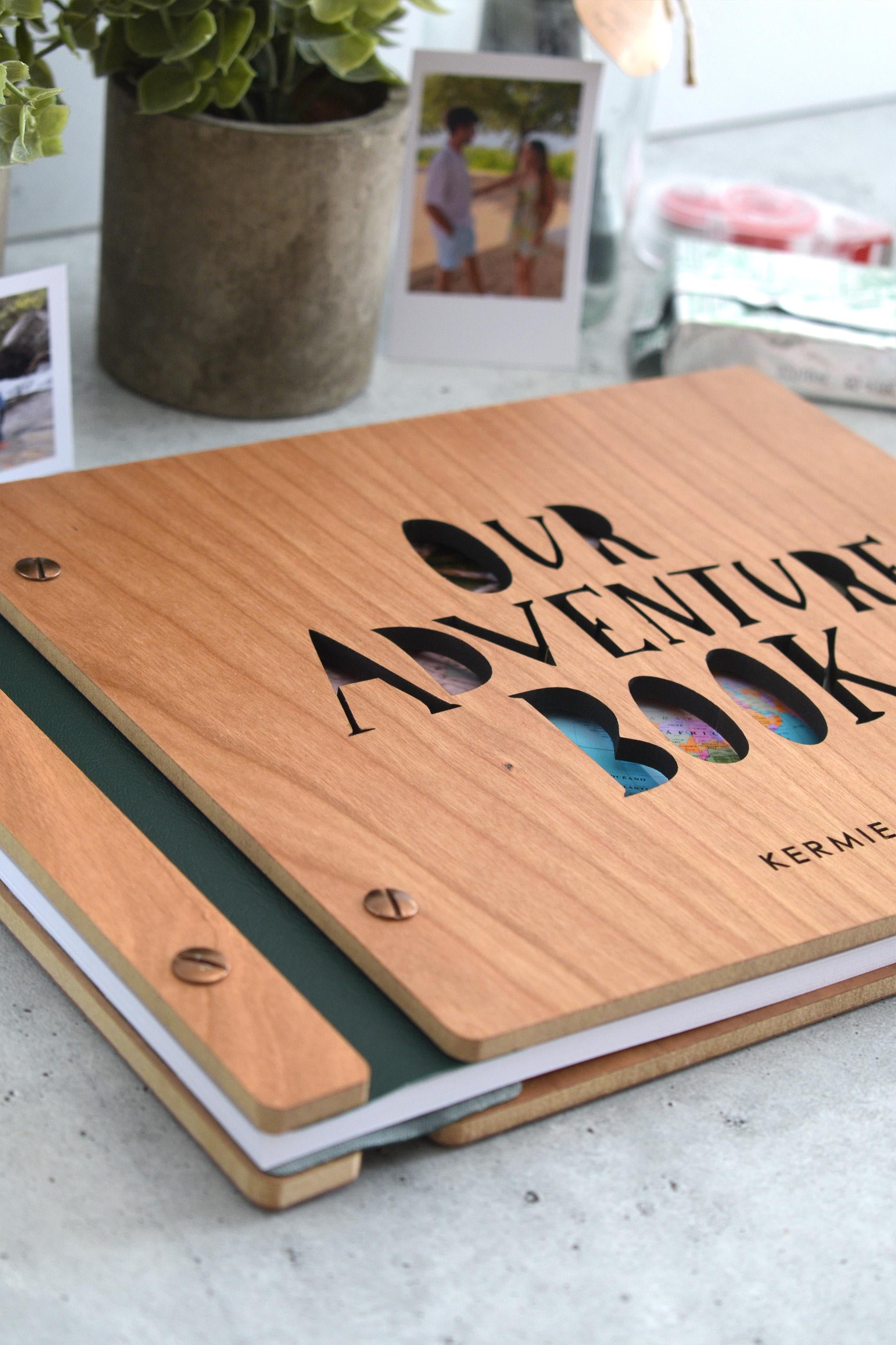 Adventure Book Scrapbook Valentines Gift for him, Personalized Anniversary Gift for her, Travel Scrapbook, Couples gift, Gifts for Boyfriend