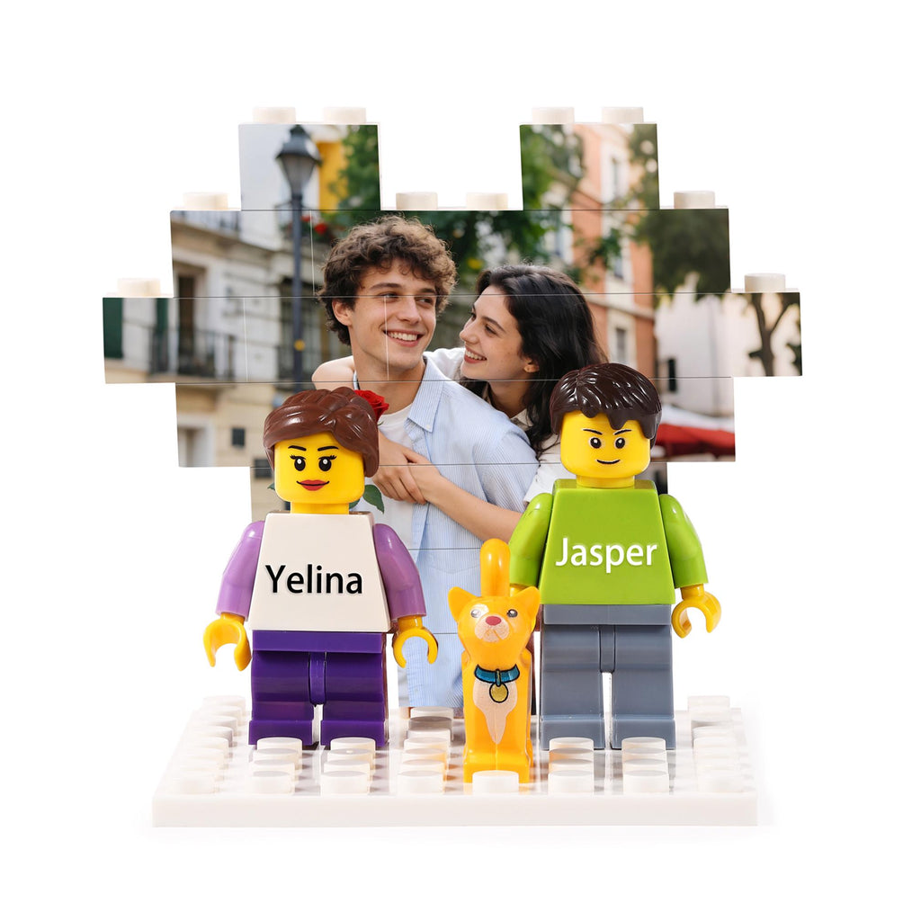 Custom Building Block Figurine Set | Personalized Couple Mini Figures | Valentine's, Wedding, Anniversary Gift