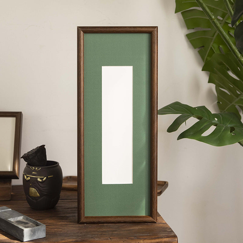 Solid Wood Calligraphy Frame, Wall-Mounted Custom Art Frame for Calligraphy, Paintings & Puzzle Artwork