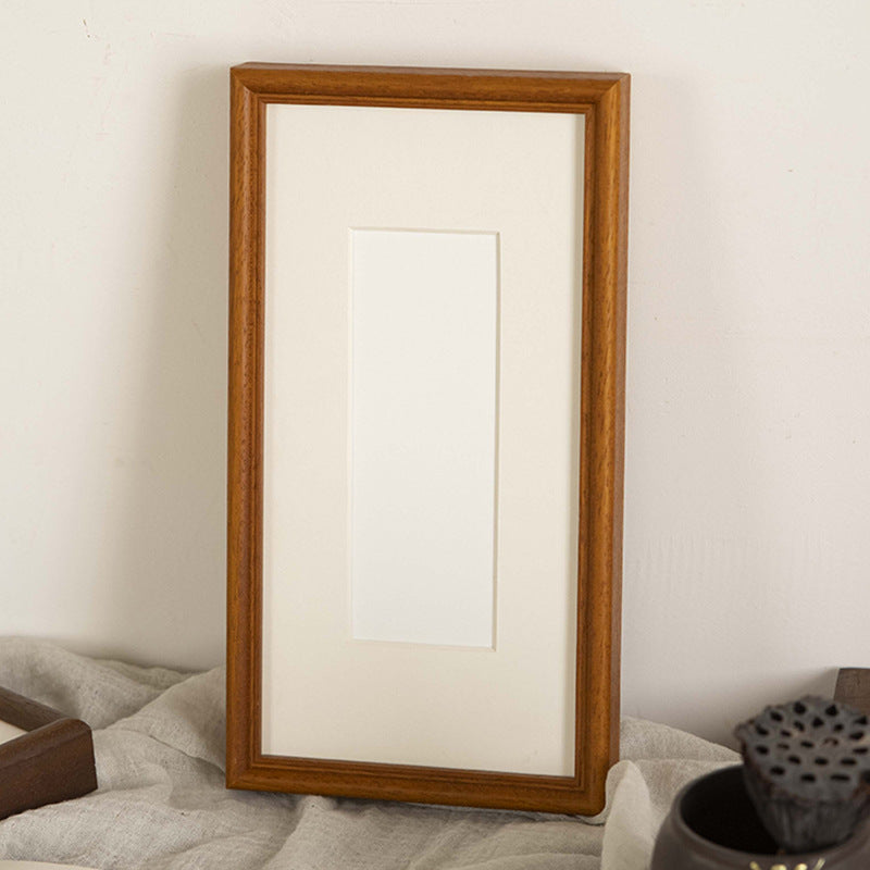 Solid Wood Calligraphy Frame, Wall-Mounted Custom Art Frame for Calligraphy, Paintings & Puzzle Artwork