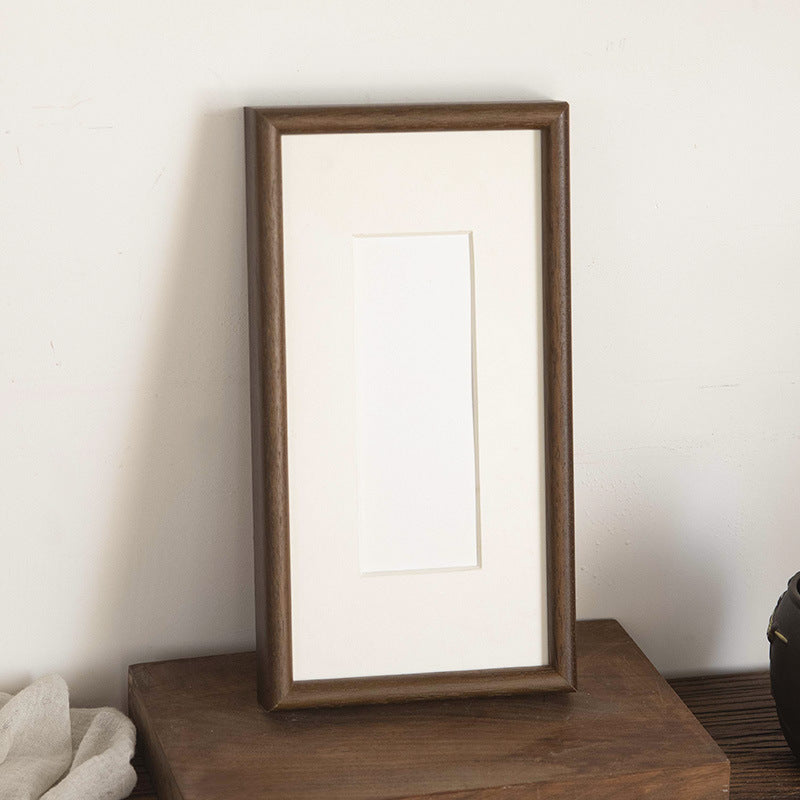 Solid Wood Calligraphy Frame, Wall-Mounted Custom Art Frame for Calligraphy, Paintings & Puzzle Artwork