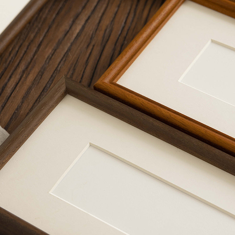 Solid Wood Calligraphy Frame, Wall-Mounted Custom Art Frame for Calligraphy, Paintings & Puzzle Artwork