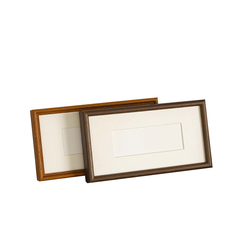 Solid Wood Calligraphy Frame, Wall-Mounted Custom Art Frame for Calligraphy, Paintings & Puzzle Artwork