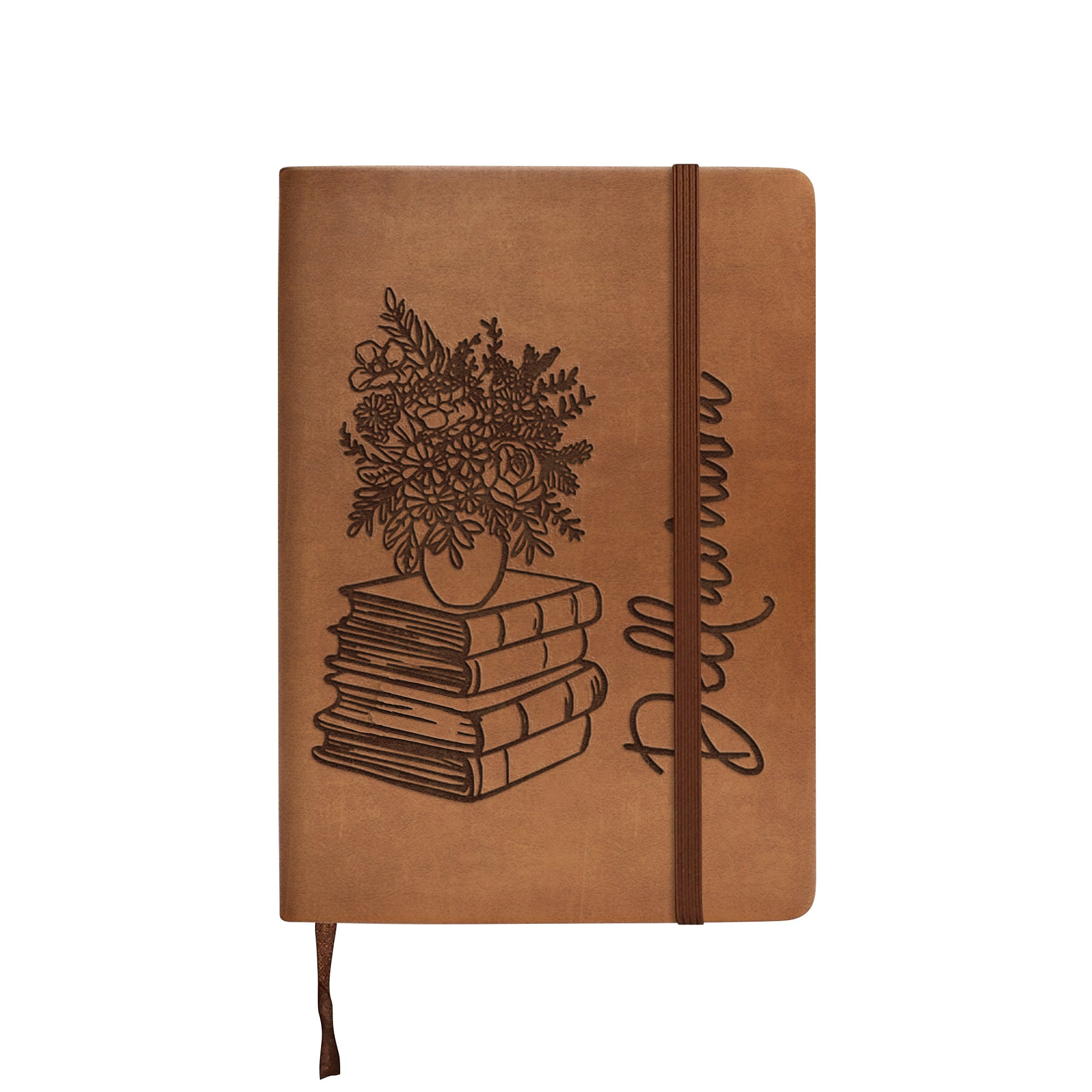 Personalized Flowers With Name Notebook, Custom Floral Journal, Writing Diary, Birthday Gift for Her, Christmas Gift