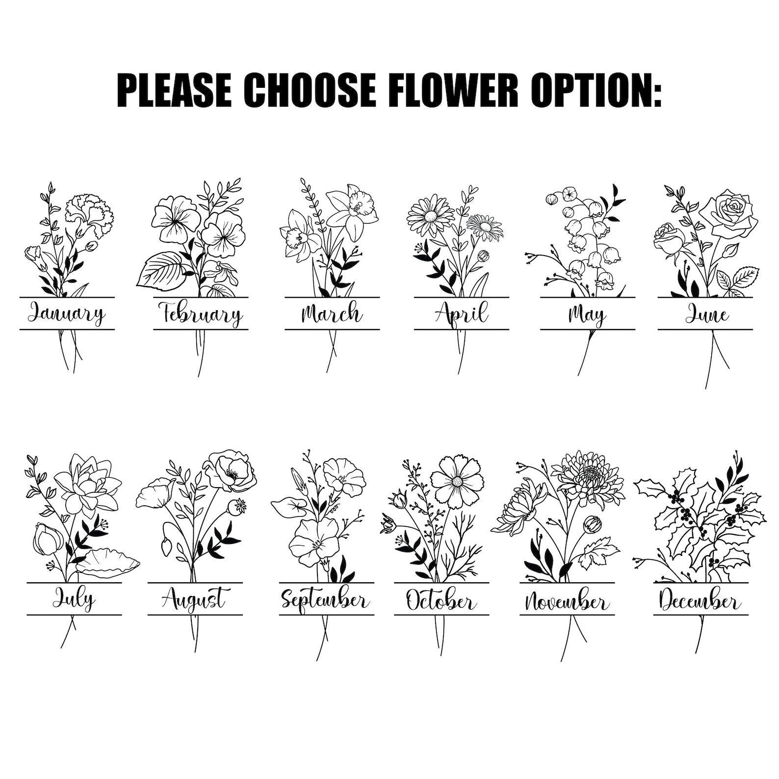 Personalized Birth Flower Flip Straw Tumbler, Custom Name Engraved 40oz Cup, Monthly Bloom Floral Gift for Her, Christmas Gifts, Bridesmaid Gift