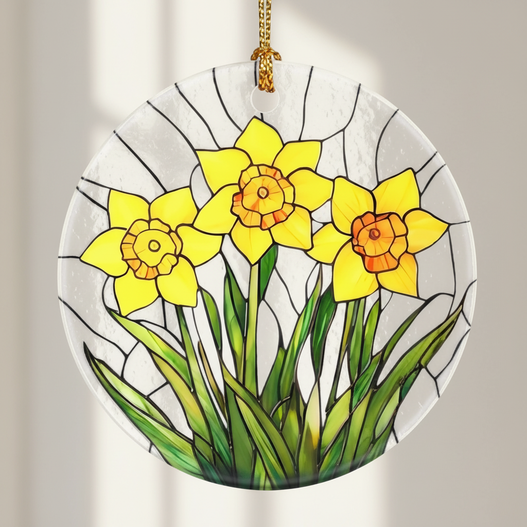 Birth Flower Christmas Ornament, Christmas Tree Ornaments, Keepsake Ornaments, Holiday Decor, Holiday