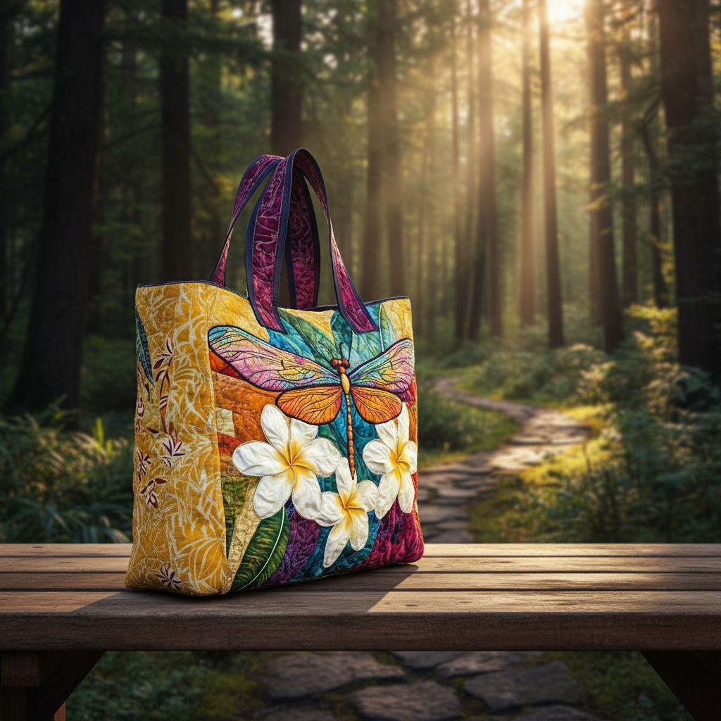Butterfly Shoulder Bag, 3D All Over Printed Quilted Tote Bag, Cute Butterfly Bag, Handmade Patchwork Tote, Gift for Butterfly Lovers