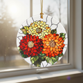 Birth Flower Christmas Ornament, Christmas Tree Ornaments, Keepsake Ornaments, Holiday Decor, Holiday