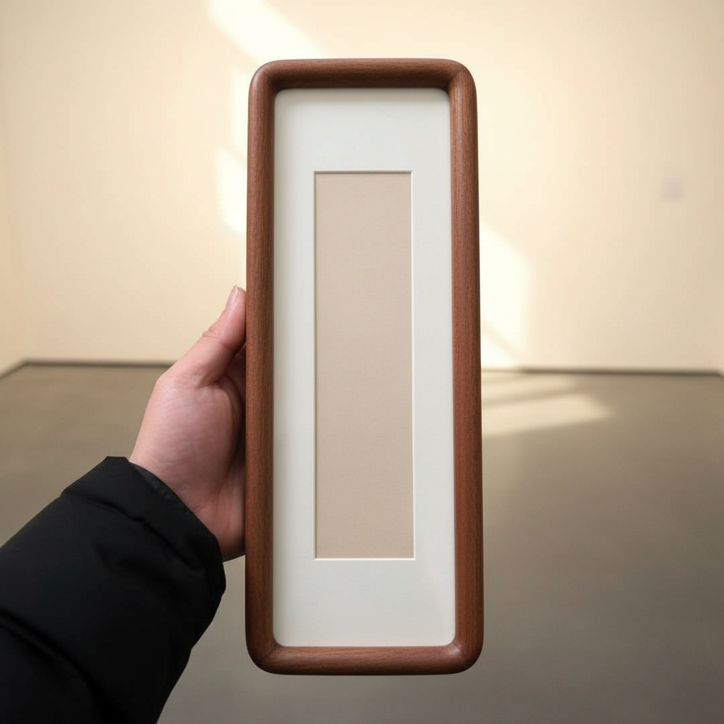 Photobooth Picture Frame, Photo Strip Frame in Solid Wood, Ready to Hang Long Picture Frame for Wall Display, 5.91 x 11.81 Inch