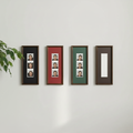 Photo Booth Frame for Photo Strips, Solid Walnut Wood Picture Frame, Long Photo Strip Holder for Photo Booth Prints. FPPETAL27