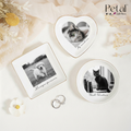 Custom Photo Pet Ceramic Jewelry Dish, Personalized Animal Photo Trinket Dish, Pet Mom Gift, Dog/Cat Keepsake Dish, Besties Forever Gift