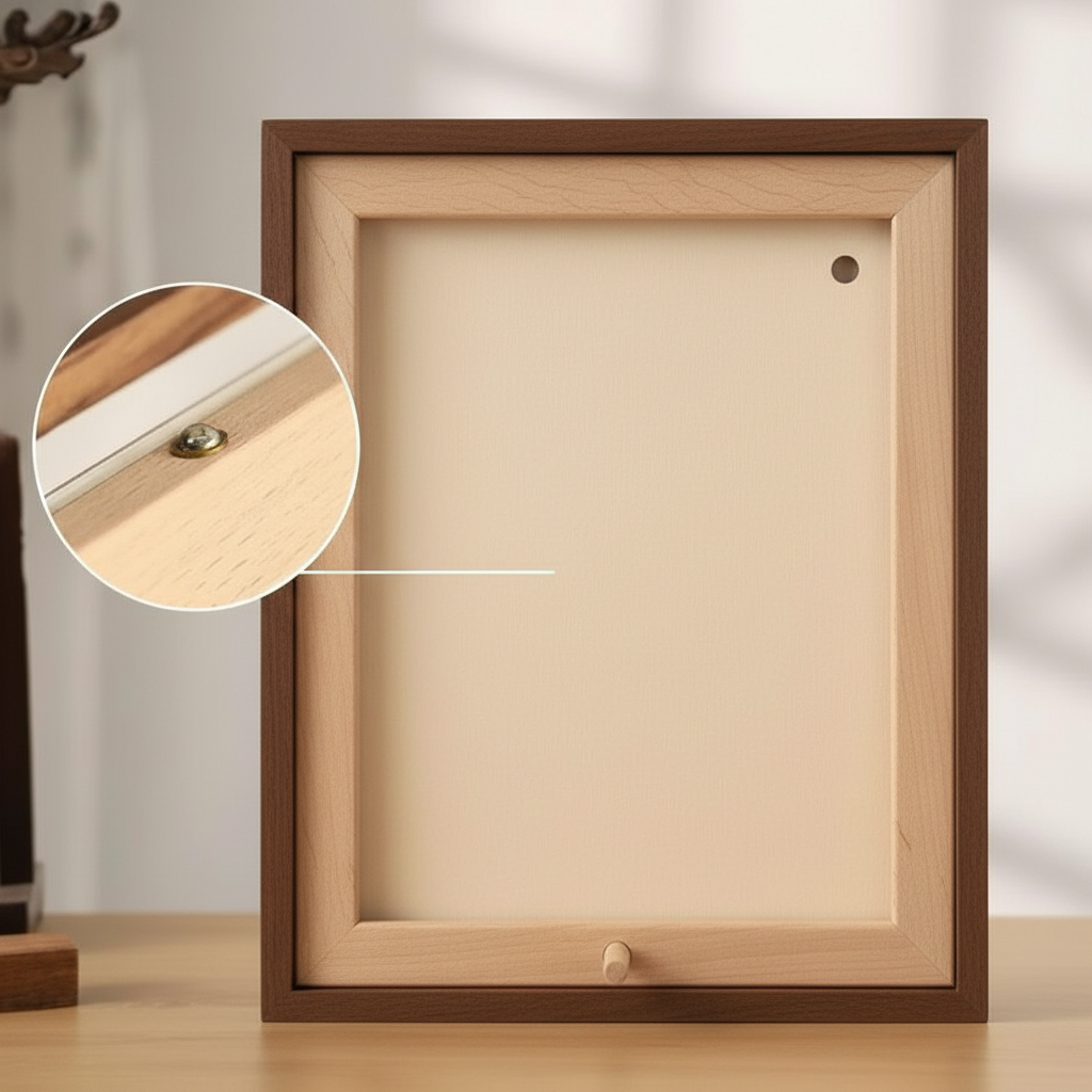 Wooden Photo Frame, Multi Color Frame, 10x10 Inches Frame, Custom Picture Frame, Mat Opening Frame, Natural Wood Wall Decor, Gift for Home