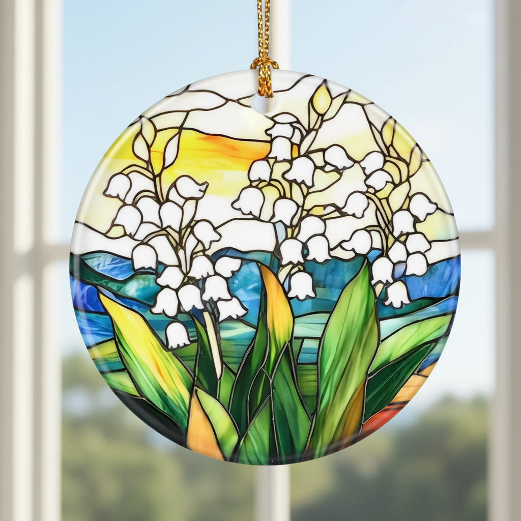 Birth Flower Christmas Ornament, Christmas Tree Ornaments, Keepsake Ornaments, Holiday Decor, Holiday